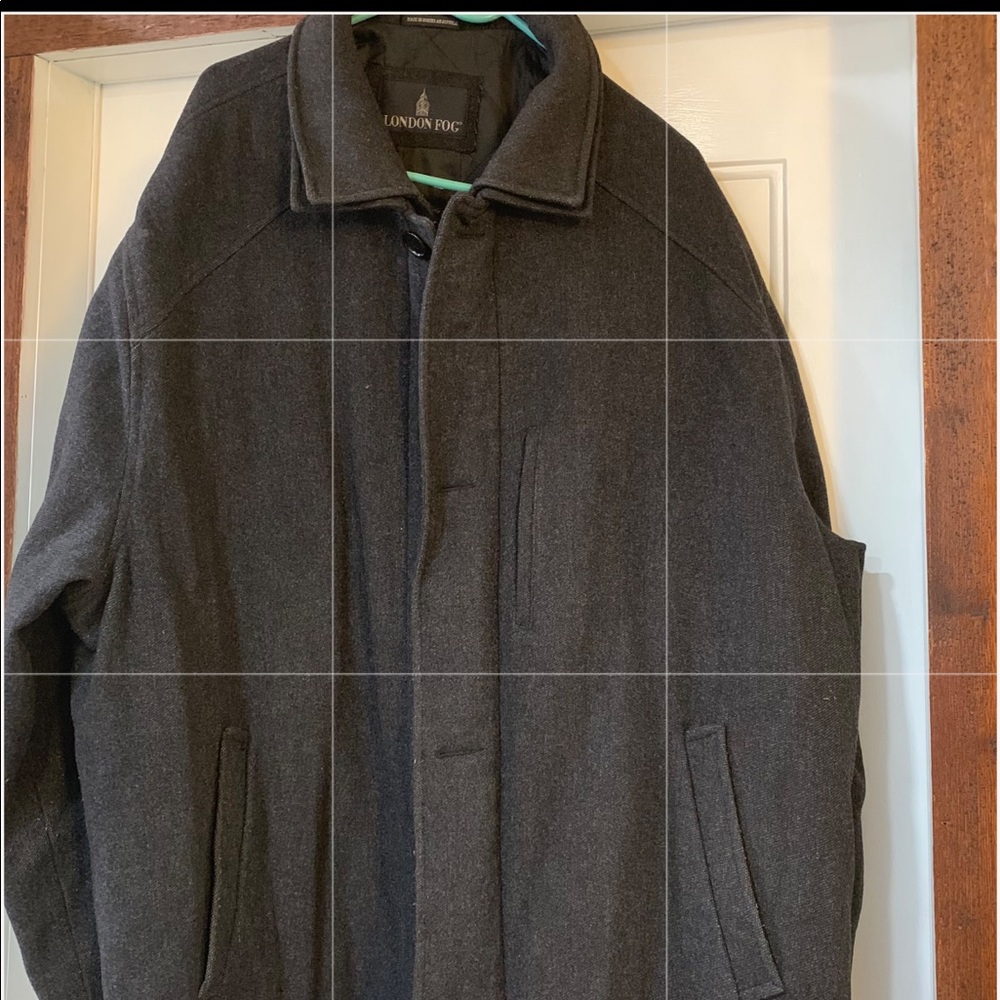 100% Wool London Fog Overcoat 2xl